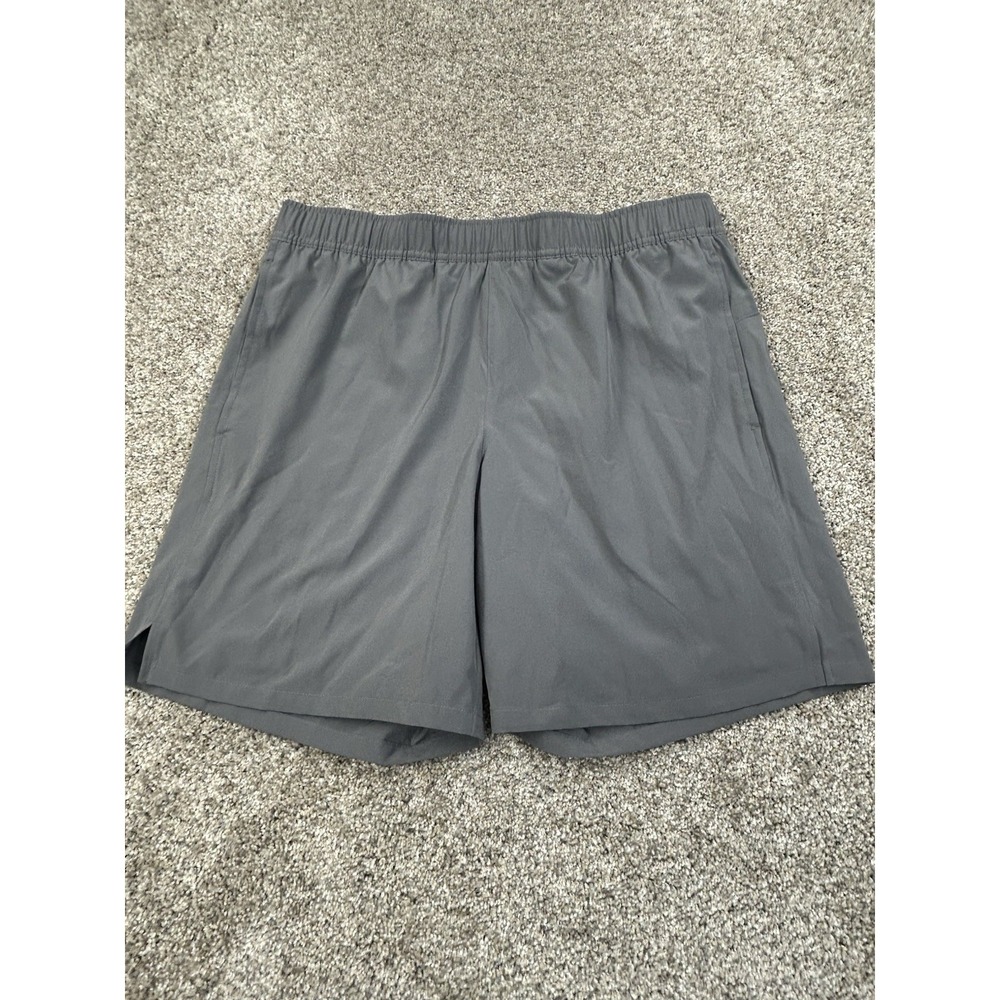 New Tek Gear Men's Running Lined Shorts Gray Performance Size Large #0238